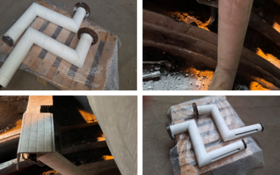 Fourniture de tuyaux de pulvérisation d’eau avec protection à l’alumine pour les broyeurs à cylindres verticaux (VRM) dans l’industrie du ciment